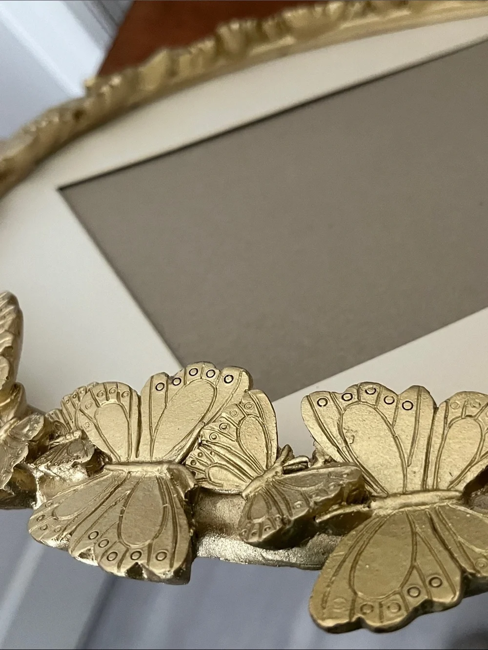 Concepts Ornate 3D Gold Butterfly Matted Wall Frame - 14x14 (8 x10 mat) NIB